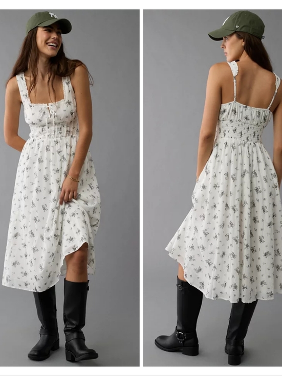 American Eagle Outfitters Dresses & Skirts - AEO Corset Floral Midi Dress Size S